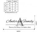 Customised Family Name Decal Customised Family Name Wall Art Decal